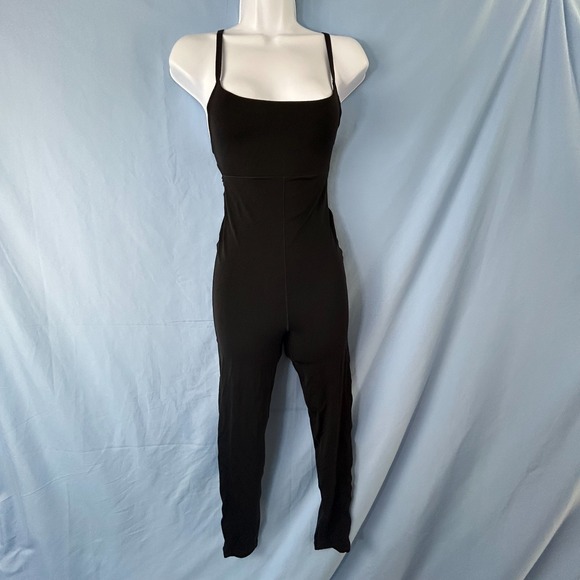 aerie Pants - Offline BY Aerie Real Me One Piece Bodysuit Womens Small Black Cross Back Strap